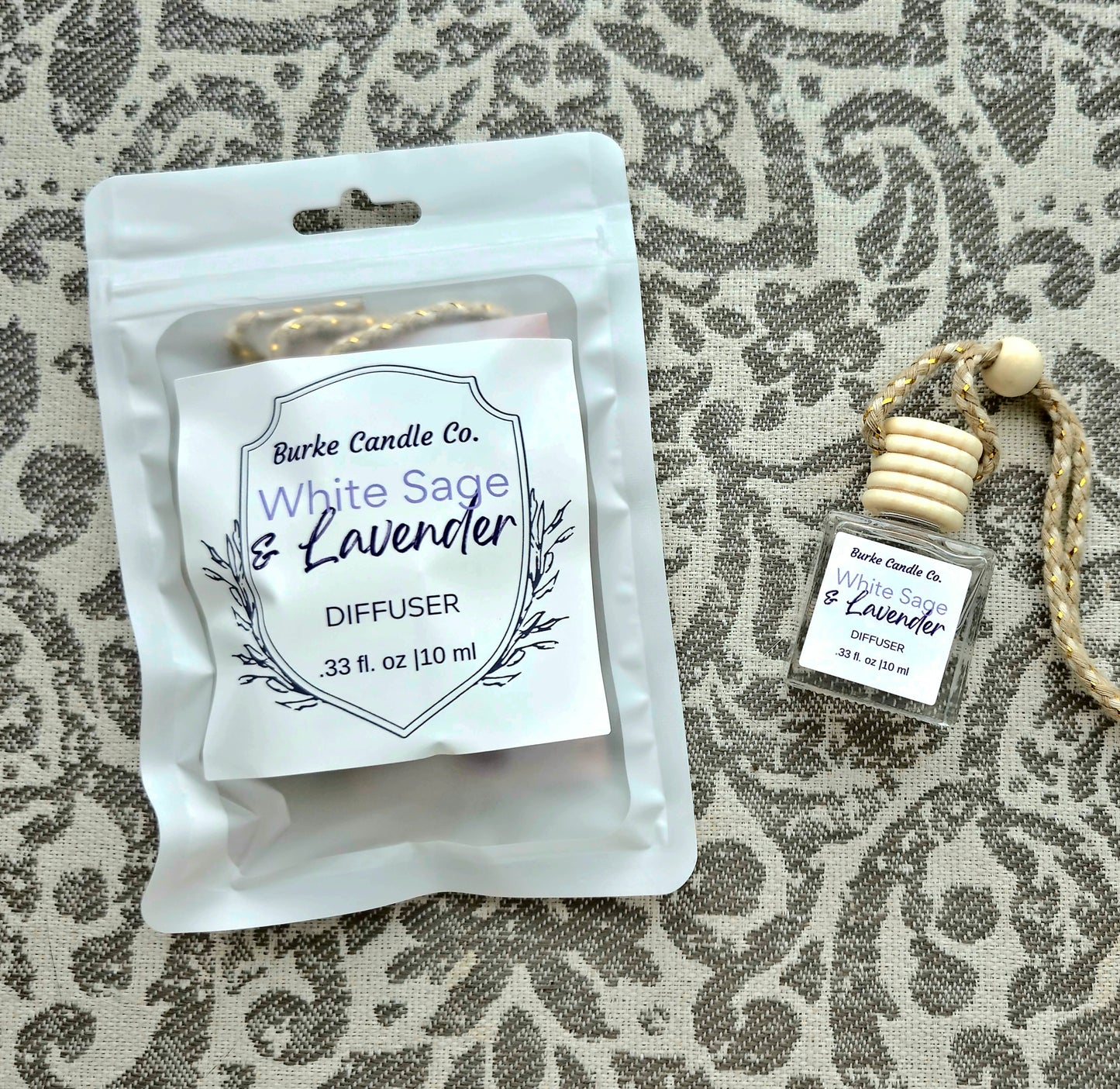 White Sage & Lavender Car Diffuser