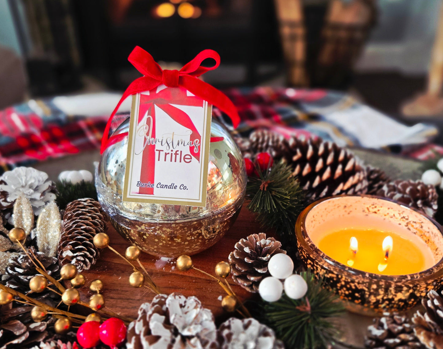 Christmas Trifle Heirloom Ornament Candle