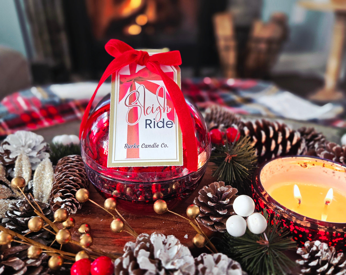 Sleigh Ride Heirloom Ornament Candle