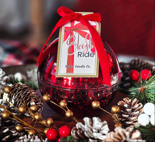 Sleigh Ride Heirloom Ornament Candle