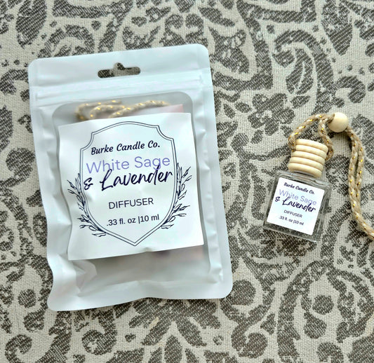 White Sage & Lavender Car Diffuser